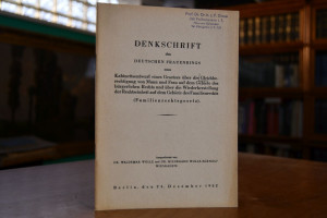 Denkschrift des Deutschen Frauenrings zum Kabin...