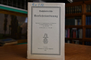 Buchhändlerische Verkehrsordnung. Angenommen in...