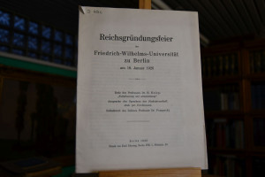 Reichsgründungsfeier der Friedrich-Wilhelms-Uni...