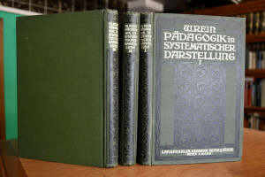 Pädagogik in systematischer Darstellung. 3 Bde.
