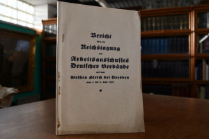 Bericht über die Reichstagung des Arbeitsaussch...