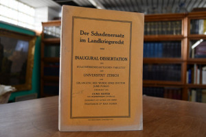 Der Schadenersatz im Landkriegsrecht.