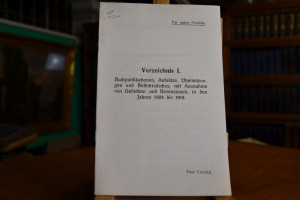 Verzeichnis I. Buchpublikationen, Aufsätze, Übe...