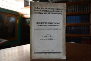 Studien über die Stellung des jungen Arndt zu d...