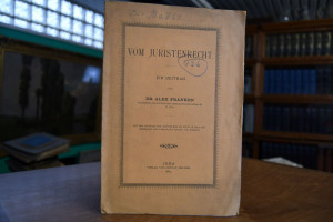 Vom Juristenrecht. Ein Beitrag.