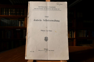 Ueber die deutsche Selbstverwaltung.