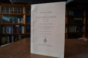 Mitteilungen über die Stadtbibliothek in Coeln ...