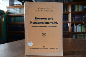 Konzern und Konzernsteuerrecht, ein Beitrag zur...