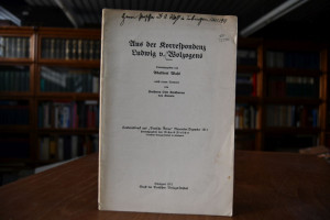Aus der Korrespondenz Ludwig v. Wolzogens.