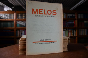 Melos. Zeitschrift für neue Musik. November 194...