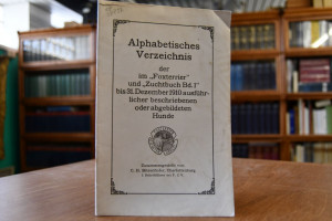 Alphabetisches Verzeichnis der im "Foxterrier" ...