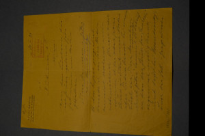 Handschriftlicher Brief von Gustav Meyrink (186...