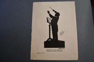 3 Bildpostkarten. Silhouetten von Richard Wagne...