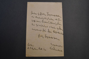 Handschriftlicher Brief des deutschen Mediziner...