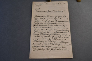 Handschriftlicher Brief deutschen Zoologen un d...
