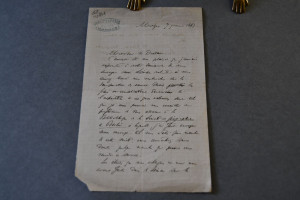 Handschriftliches Schreiben des schweizer Arzte...