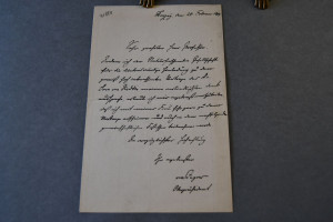 Handschriftlicher Brief des Oberpräsidenten von...