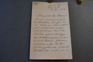Handschriftlicher Brief des deutschen Mediziner...
