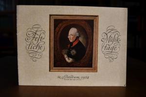 Festliche Musiktage in Potsdam 1938 vom 20. - 2...