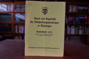 Stand und Ergebnisse der Milchleistungsprüfunge...