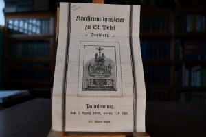 Konfirmationsfeier zu St. Petri Freiberg. Palms...