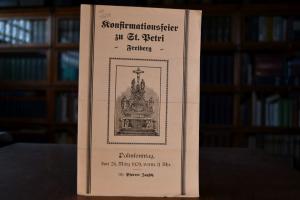 Konfirmationsfeier zu St. Petri Freiberg. Palms...