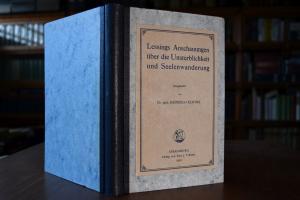 Lessings Anschauungen übder die Unsterblichkeit...