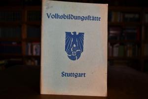 Volksbildungsstätte Stuttgart Arbeitsplan für d...