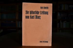 Die historische Leistung von Karl Marx. Zum 25....