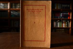 Sternenwandel und Weltgeschehen von 1924 bis 1927.