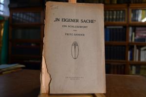 "In eigener Sache". Ein Schlusswort.