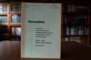 Verzeichnis der im Gebiet der Landwirtschaftska...
