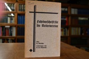 Fahrvorschrift für die Reitervereine.
