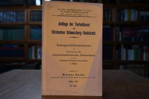 Anfänge der Tierheilkunst im Fürstentum Schwarz...