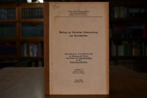 Beitrag zur klinischen Untersuchung von Sportpf...