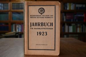 Jahrbuch für Halbblutprüfungen 1923.