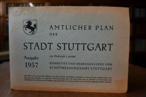 Amtlicher Plan der Stadt Stuttgart im Maßstab 1...