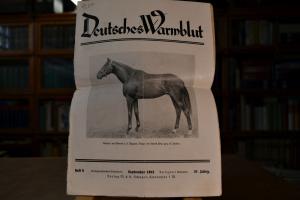 Deutsches Warmblut Heft 9, 37. Jahrgang, 1942