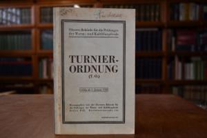 Turnierordnung (T.O.). Gültig ab 1. Januar 1935.