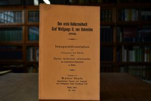 Das erste Roßarzneibuch Graf Wolfgangs II. von ...