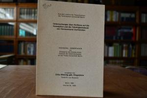 Untersuchungen über Einflüsse auf die Konzeptio...