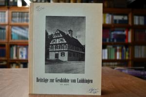 Beiträge zur Geschichte von Laichingen III. Heft.