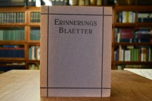 Erinnerungsblaetter. Dr.med. J.E. Gildemeister ...