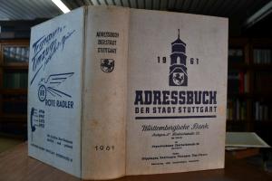 Adressbuch der Stadt Stuttgart 1961. 90. Ausgabe.
