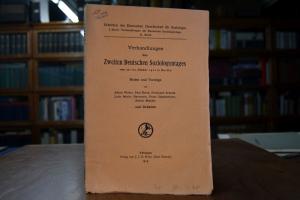 Verhandlungen des Zweiten Deutschen Soziologent...