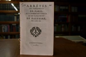 Arretes du Parlement de Paris, de la Chambre de...