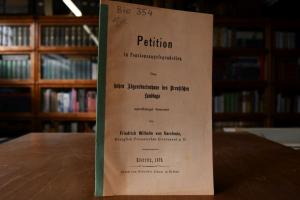 Petition in Pensionsangelegenheiten. Dem hohen ...