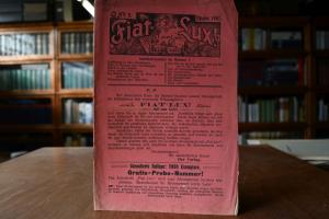 Fiat Lux! Auf zum Licht! Nr. 1, Oktober 1907.
