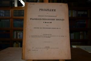 Programm des Königlich Württembergischen Evange...