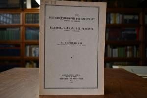 Deutsche Philosophie der Gegenwart (deutsch und...